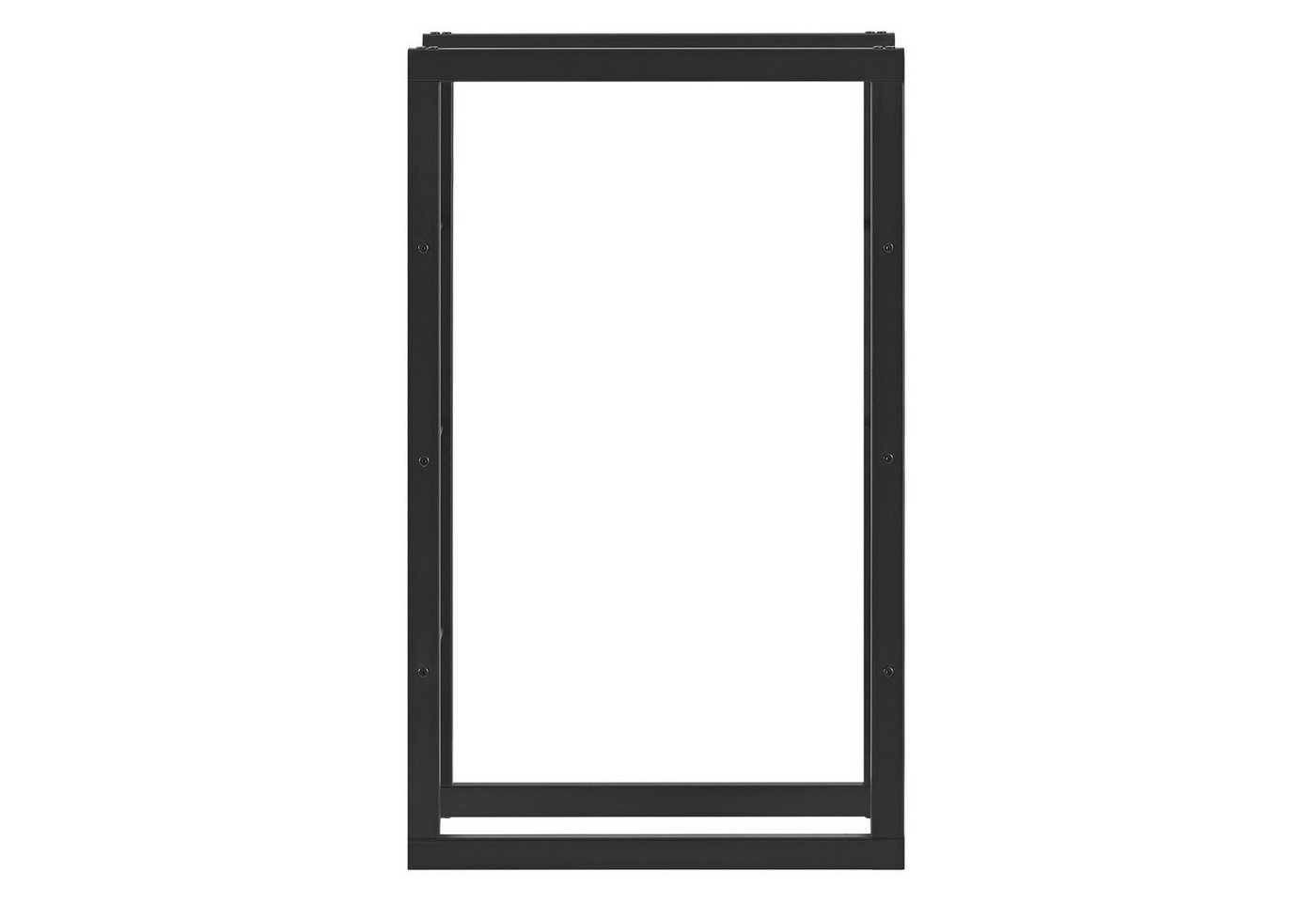 en.casa Kaminholzregal, BxTxH:60x25x100 cm, »Kasan« Brennholzhalter 60x100x25cm Stahl Schwarz – Bild 3 von 5