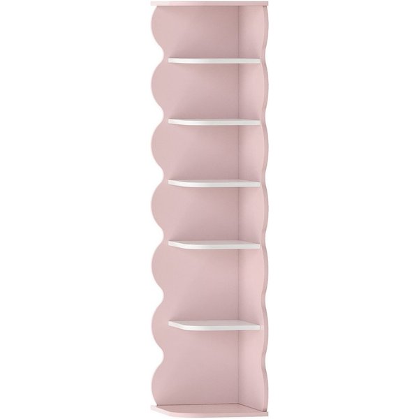 en.casa Kinderregal, »Vestnes« MDF 108 x 27 x 27 cm Cotton Candy / Weiß