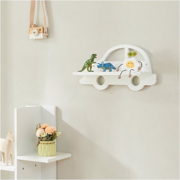 en.casa Kinderregal, Skanderborg Hängeregal 21x40x10.8 cm Weiß