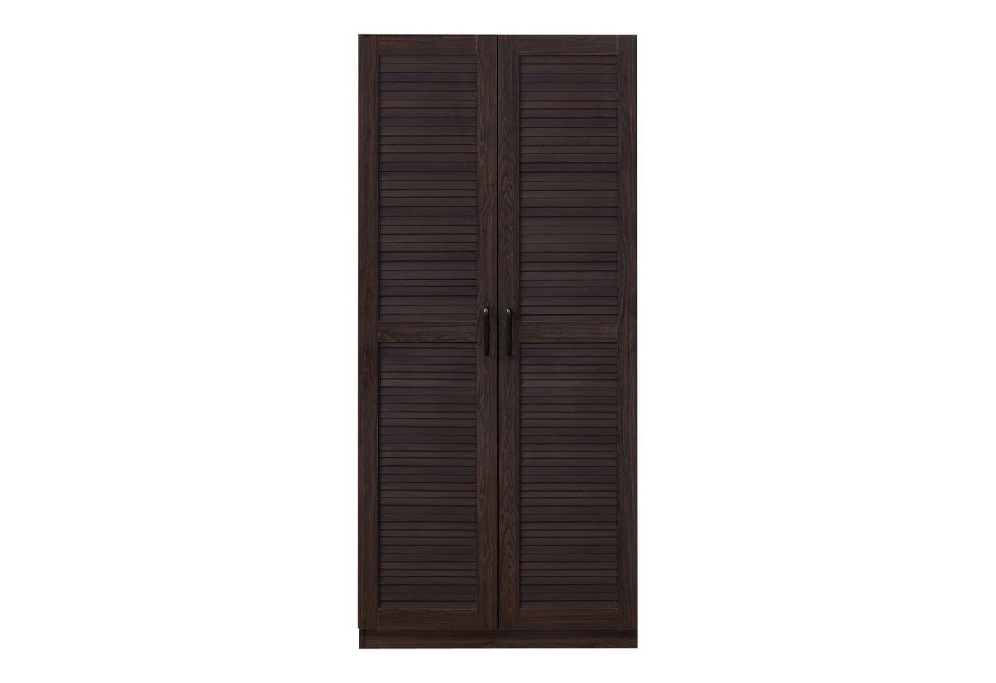 en.casa Kleiderschrank »Finning« 1 Stange, 1 Fach 176x80x52 cm Walnuss – Bild 5 von 5
