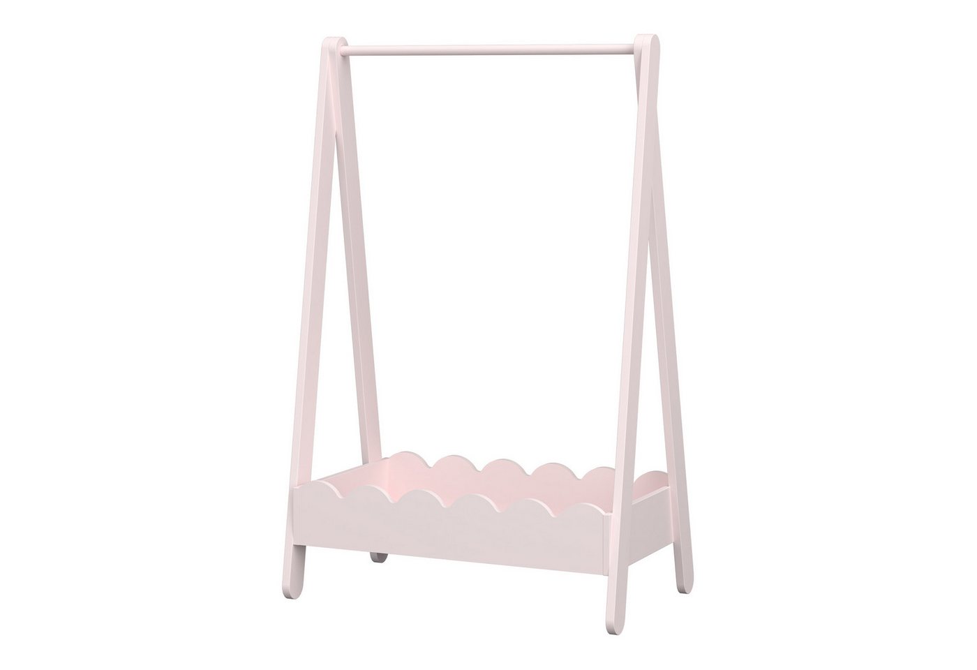 en.casa Kleiderständer, für Kinder »Vestnes« mit Kleiderstange 99x66x38 cm Cotton Candy – Bild 3 von 5