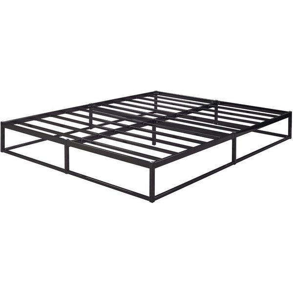 en.casa Metallbett, »Trerunta« Bettgestell 180 x 200 cm Stahl Schwarz