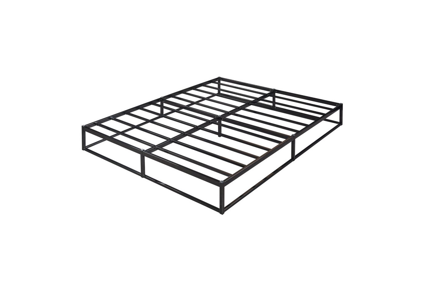 en.casa Metallbett, »Trerunta« Bettgestell 180 x 200 cm Stahl Schwarz – Bild 5 von 5