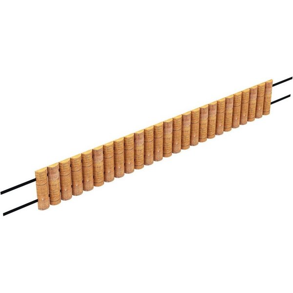 en.casa Palisade, »Rotta« Beetumrandung abrollbar Kiefernholz 150x20cm
