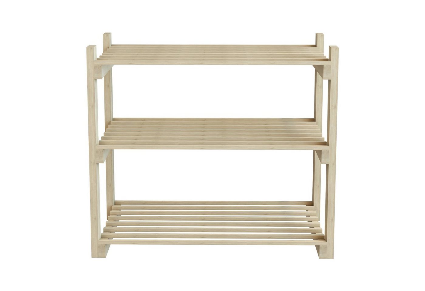 en.casa Schuhregal, »Them« Standregal für Schuhe mit 3 Ablagen 60x68x30 cm – Bild 5 von 5
