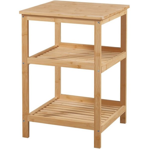 en.casa Standregal, »Ikerasak« Badregal Bambus Küchenregal 60 x 40 x 40 cm Natur