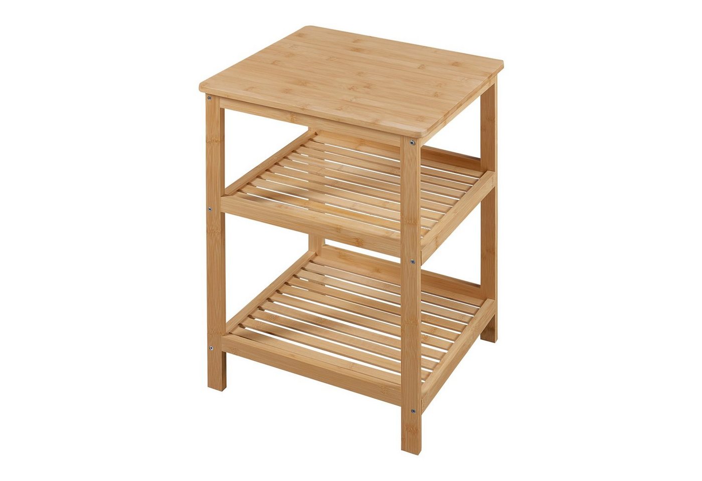 en.casa Standregal, »Ikerasak« Badregal Bambus Küchenregal 60 x 40 x 40 cm Natur – Bild 4 von 5