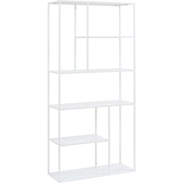 en.casa Standregal, »Vehmaa« mit 7 Ablagefächern 90 x 30 x 188 cm Weiß