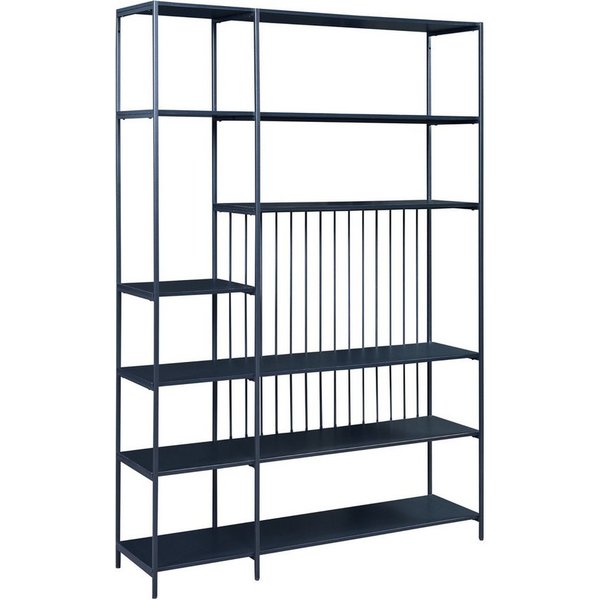 en.casa Standregal, »Rælingen« Metallgestell 180x120x33 cm Schwarz