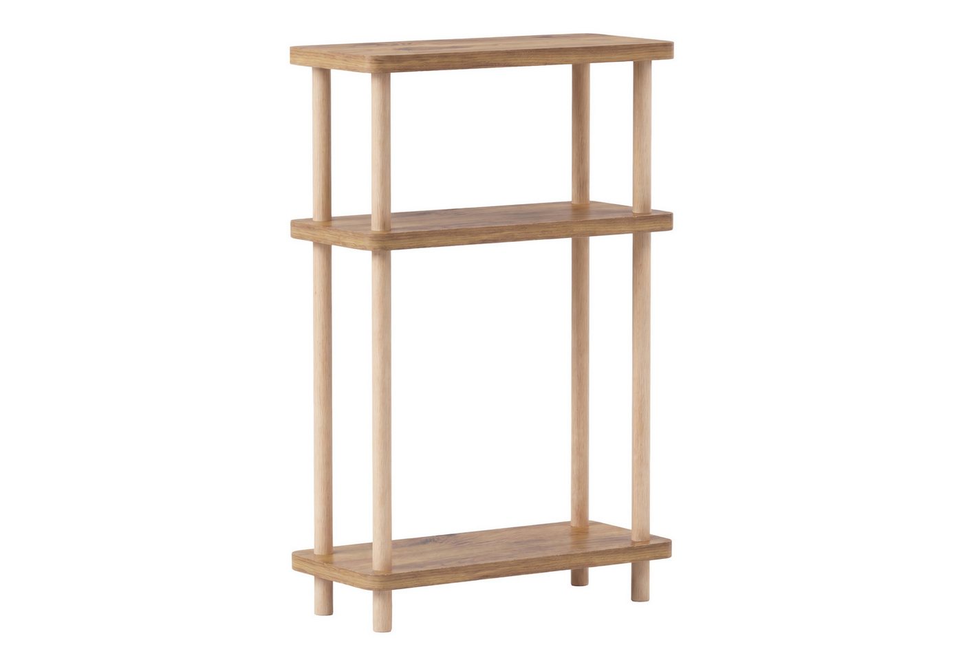 en.casa Standregal, »Nampernu« mit 3 Ebenen 62x40x18 cm Holzoptik – Bild 2 von 5