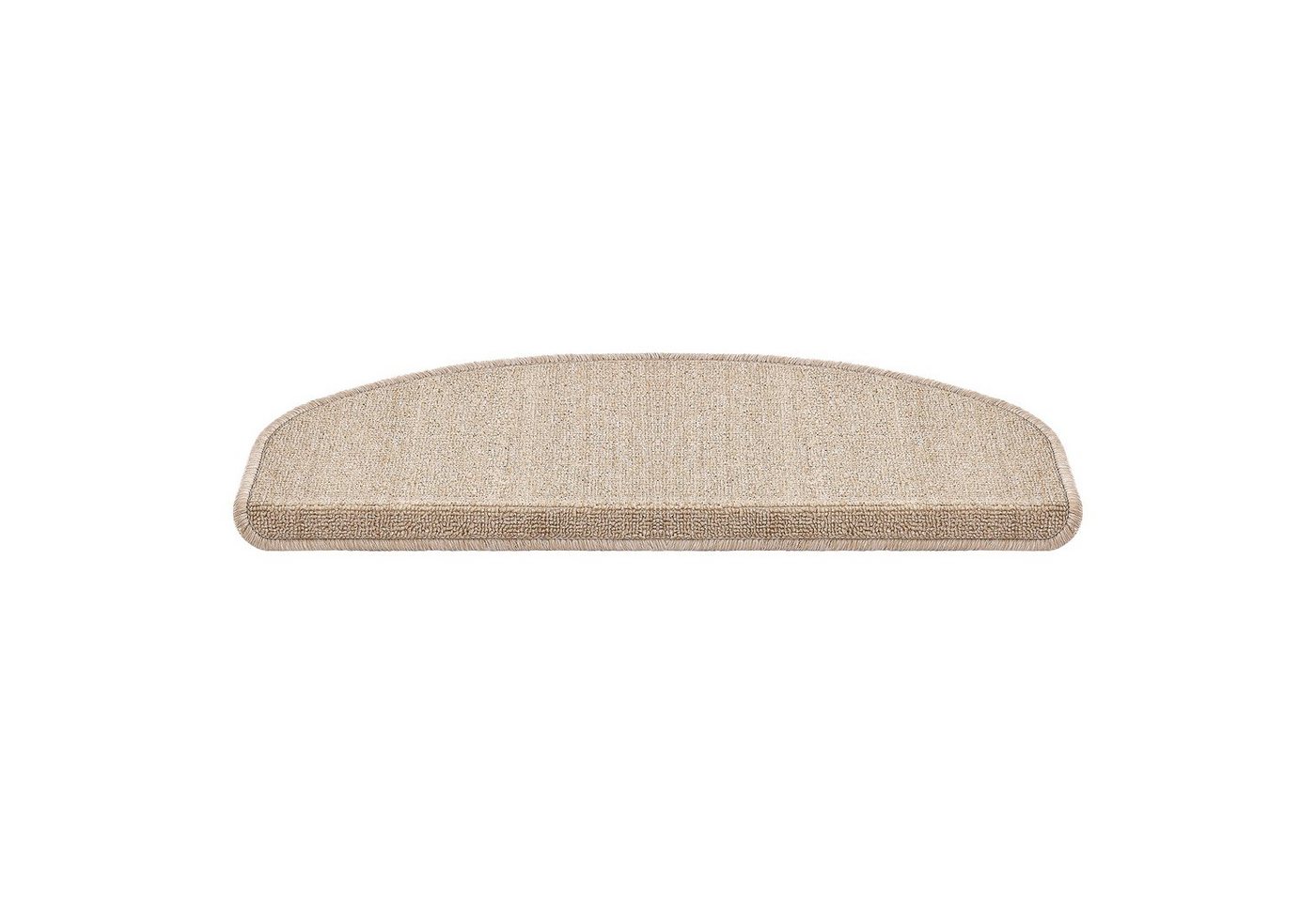 en.casa Stufenmatte, halbrund, 15er Set Treppenmatten halbrund 65x24cm selbstklebend Beige – Bild 3 von 5