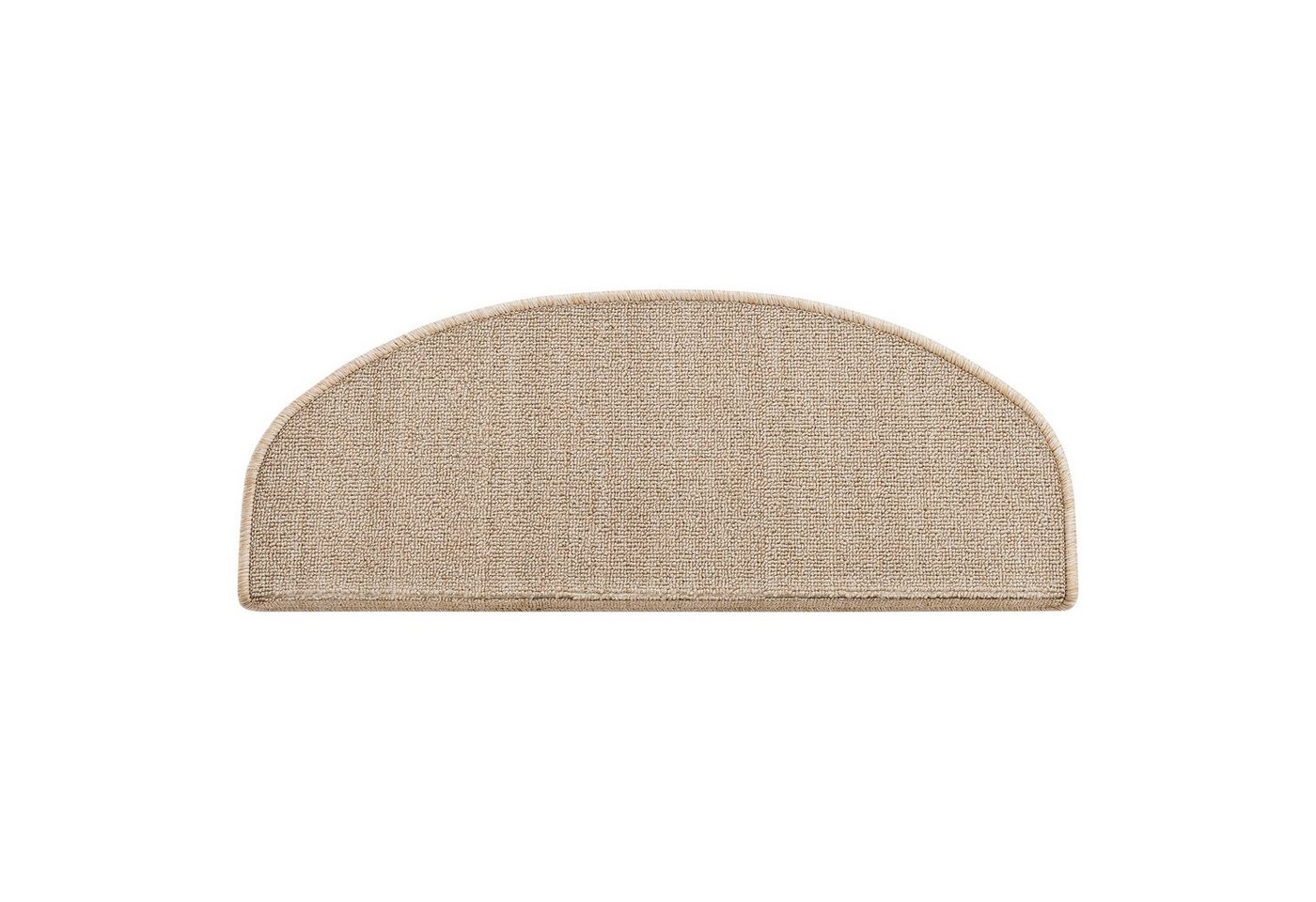 en.casa Stufenmatte, halbrund, 15er Set Treppenmatten halbrund 65x24cm selbstklebend Beige – Bild 4 von 5