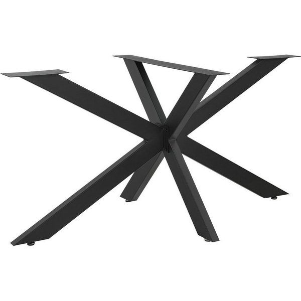 en.casa Tischgestell (1-St), »Oberau« Stahl 98 x 58 x 43 cm Schwarz