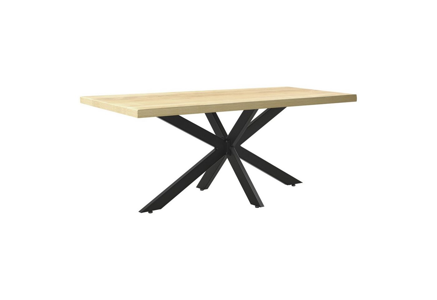 en.casa Tischgestell (1-St), »Oberau« Stahl 98 x 58 x 43 cm Schwarz – Bild 2 von 5