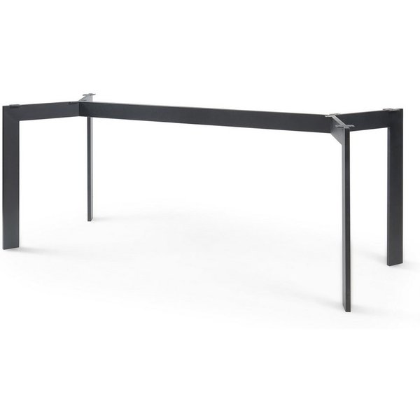 en.casa Tischgestell, »Verg« Stahl höhenverstellbar 120 x 70 x 72 cm Schwarz