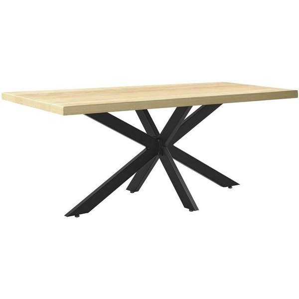 en.casa Tischgestell, »Oberau« Metall 150 x 78 x 71 cm Schwarz