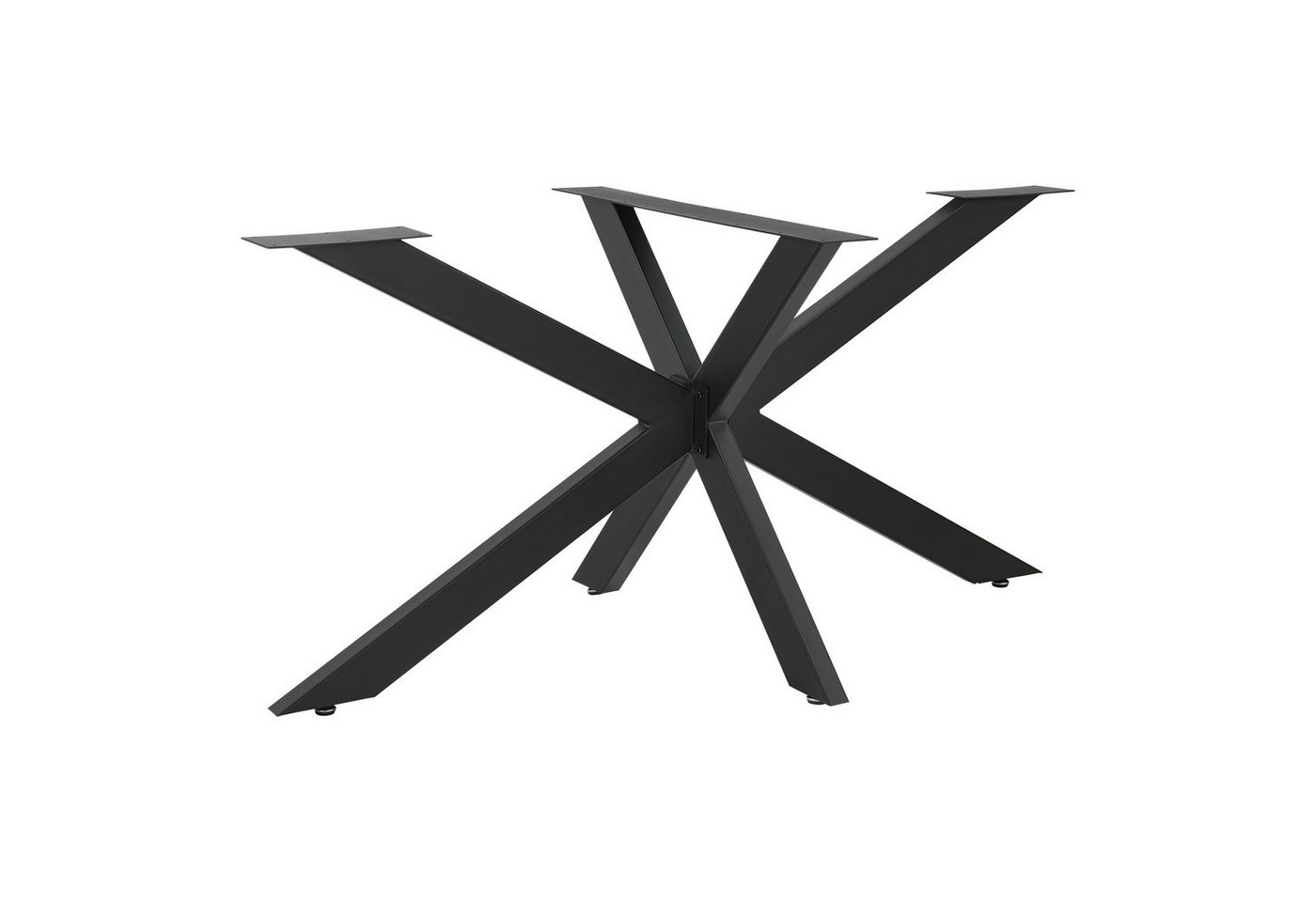 en.casa Tischgestell, »Oberau« Metall 150 x 78 x 71 cm Schwarz – Bild 2 von 5