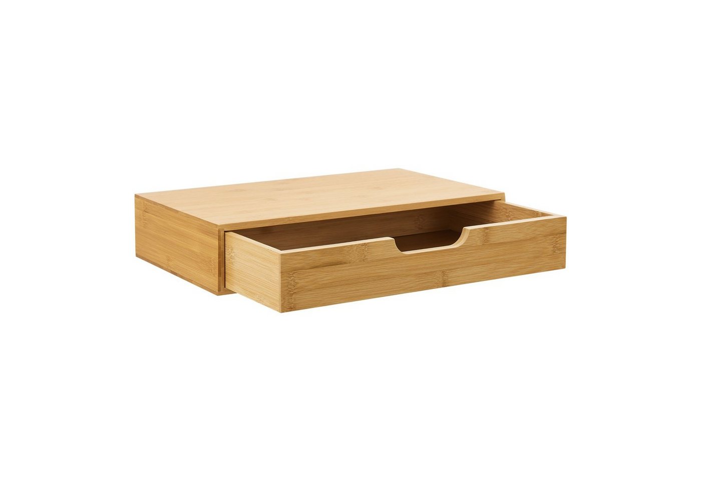 en.casa Wandregal, »Bokn« mit Schublade 40x24x8 cm Bambus – Bild 4 von 5