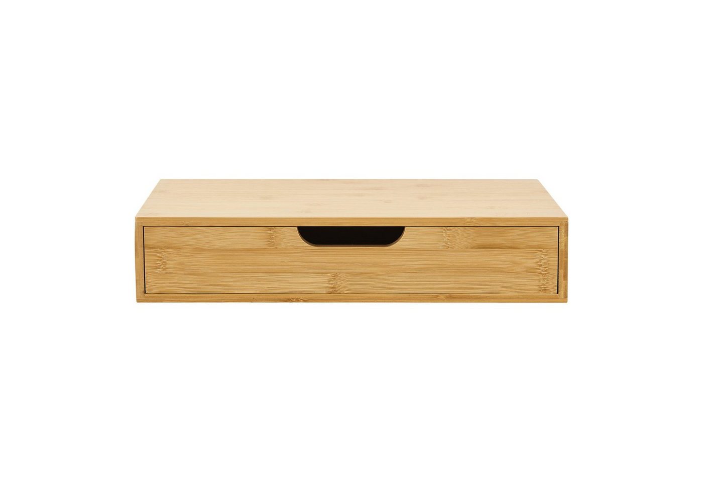en.casa Wandregal, »Bokn« mit Schublade 40x24x8 cm Bambus – Bild 5 von 5