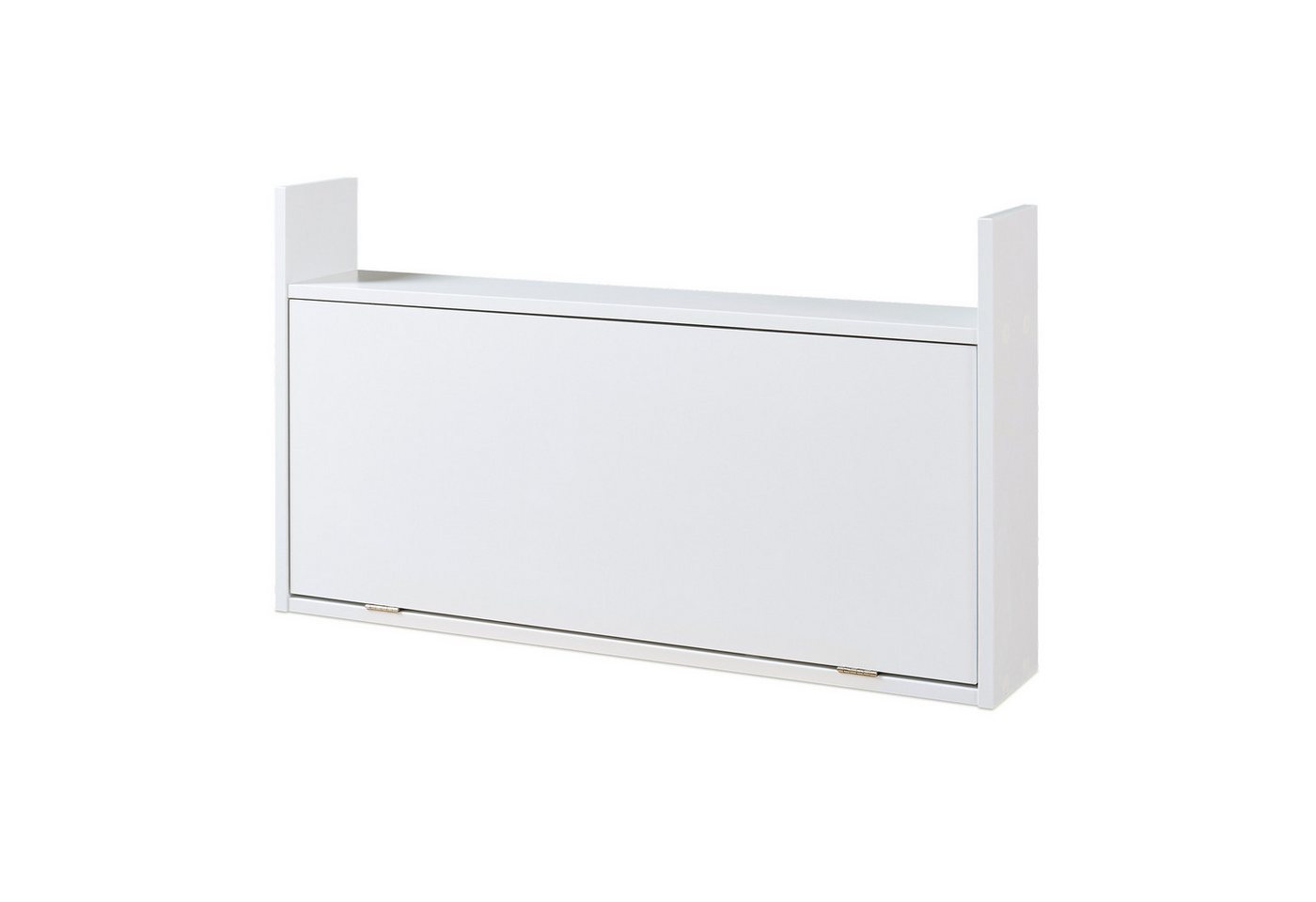 en.casa Wandregaltisch, »Rautalampi« mit Ablage und 2 Fächern 83x48x15 cm Weiß – Bild 3 von 5