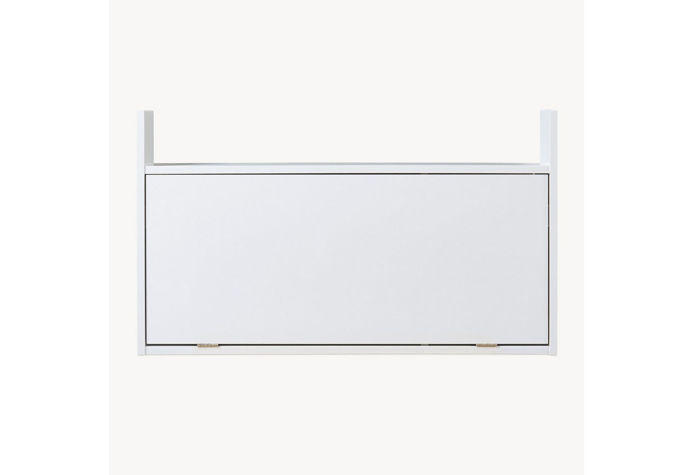 en.casa Wandregaltisch, »Rautalampi« mit Ablage und 2 Fächern 83x48x15 cm Weiß – Bild 5 von 5