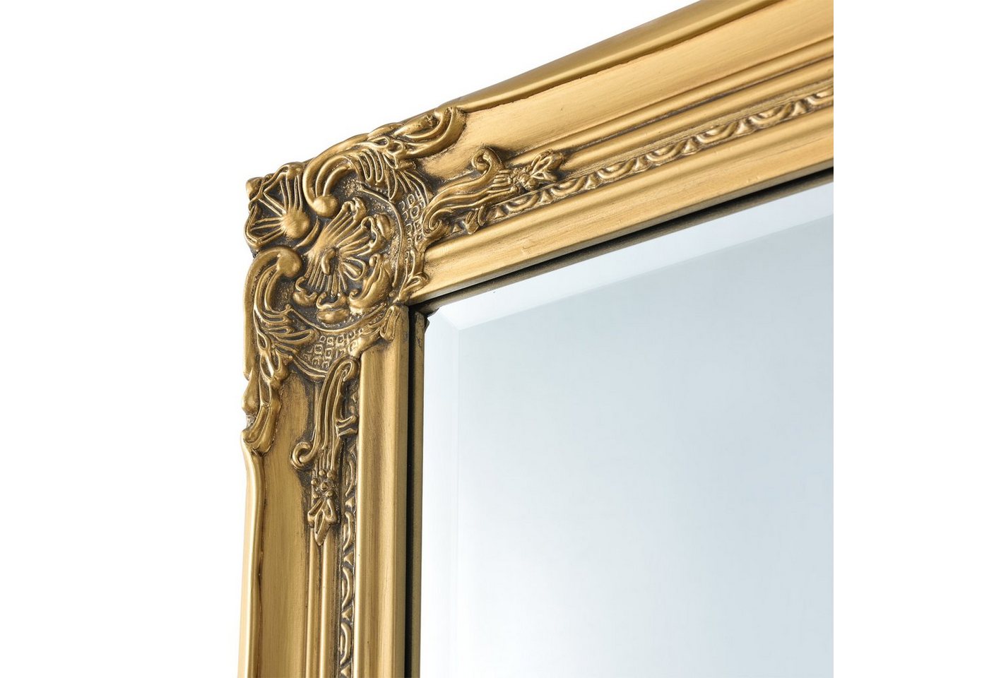 en.casa Wandspiegel, »Livorno« Ganzkörperspiegel 132 x 42 cm Antik Spiegel Goldfarben – Bild 5 von 5