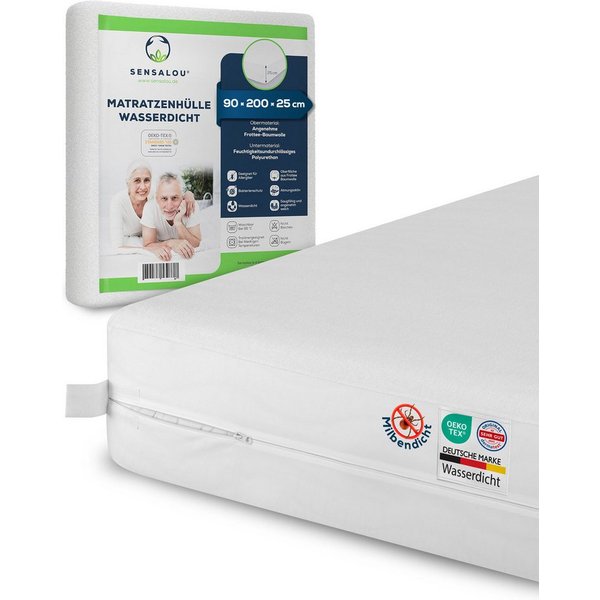 Encasing Matratzenbezug Rumdumbezug Matratzenschoner Sensalou, Wasserdicht, rundum schützend, ideal bei Inkontinenz
