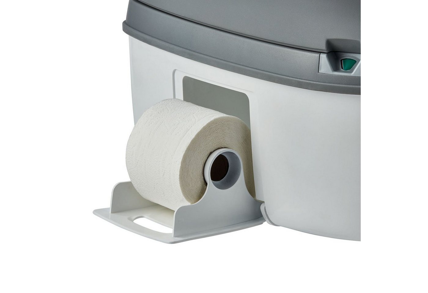Enders® Campingtoilette Supreme, integrierter Papierhalter, Belüftungstaste, Deckel + Brille abnehmbar – Bild 3 von 5