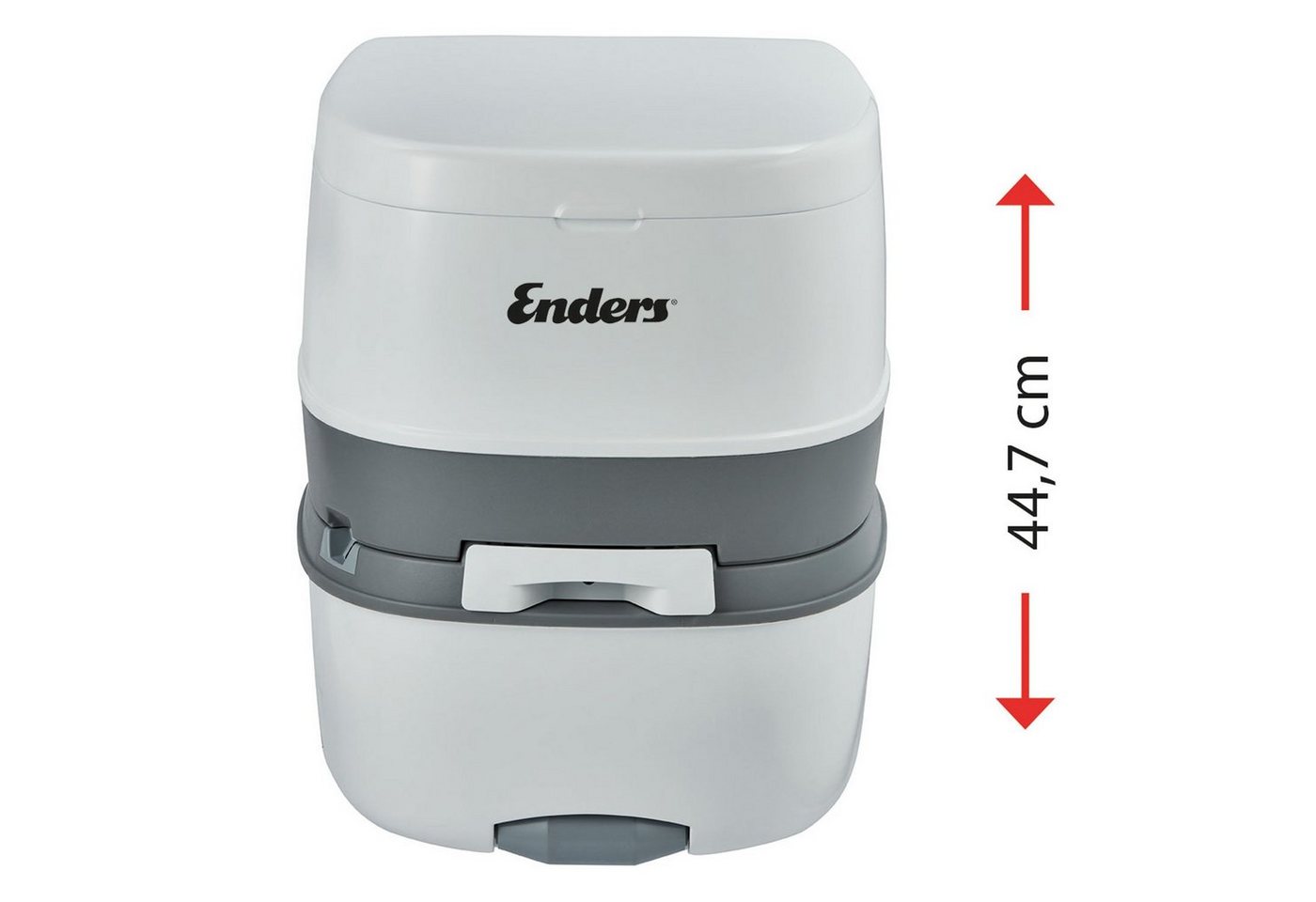 Enders® Campingtoilette Supreme, integrierter Papierhalter, Belüftungstaste, Deckel + Brille abnehmbar – Bild 5 von 5