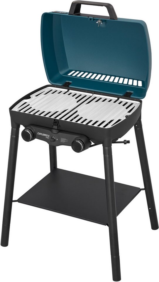 Enders® Gasgrill Campinggrill Explorer II PRO, robustes Gehäuse und Garhaube aus langlebigem und leichtem Aluguss – Bild 2 von 5