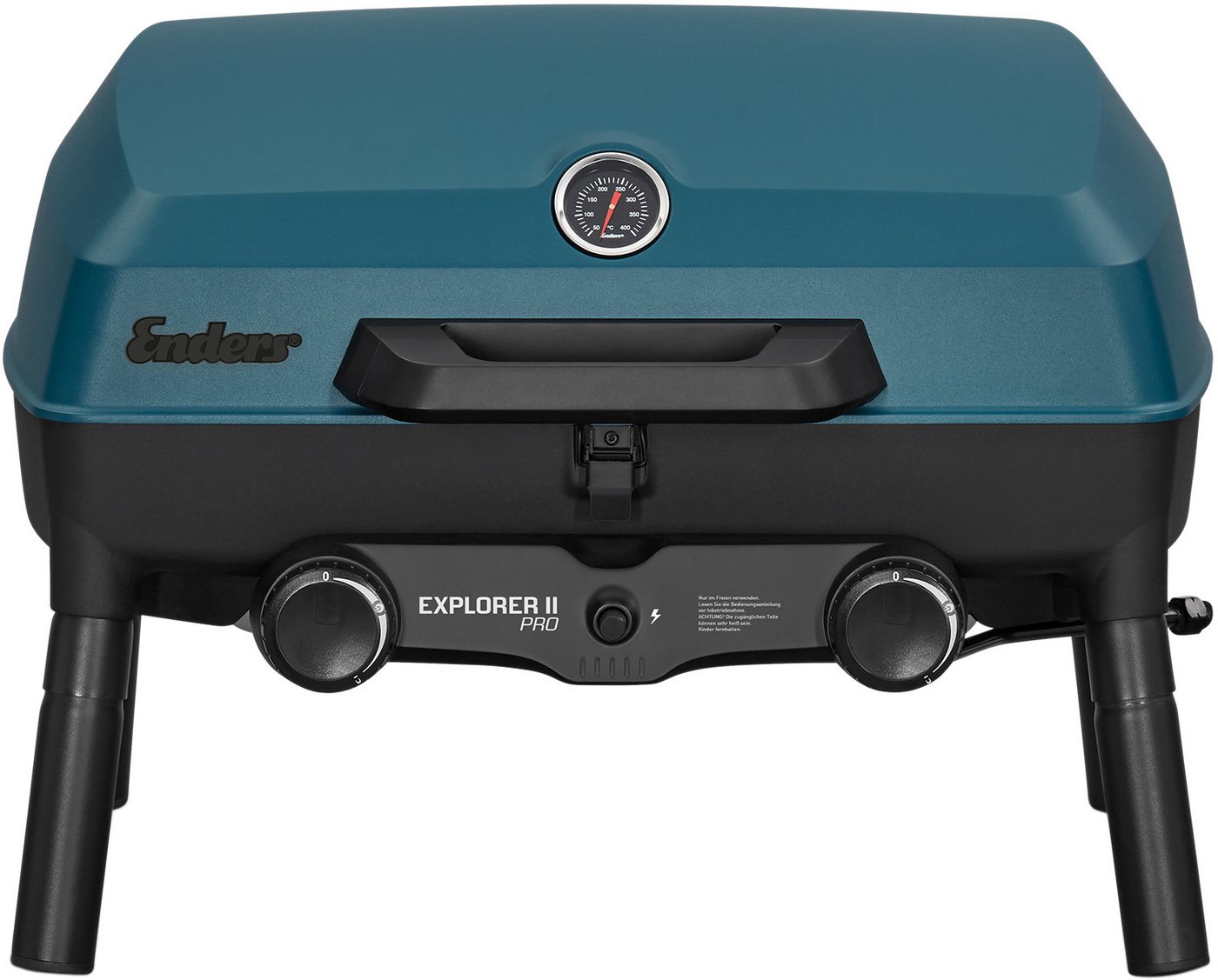 Enders® Gasgrill Campinggrill Explorer II PRO, robustes Gehäuse und Garhaube aus langlebigem und leichtem Aluguss – Bild 4 von 5