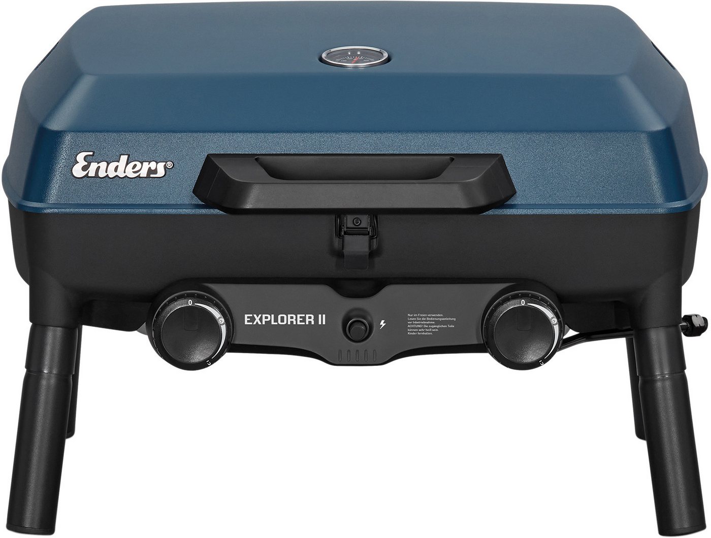Enders® Gasgrill Explorer II, 2 Brenner für indirektes und direktes Grillen und Backen – Bild 2 von 4