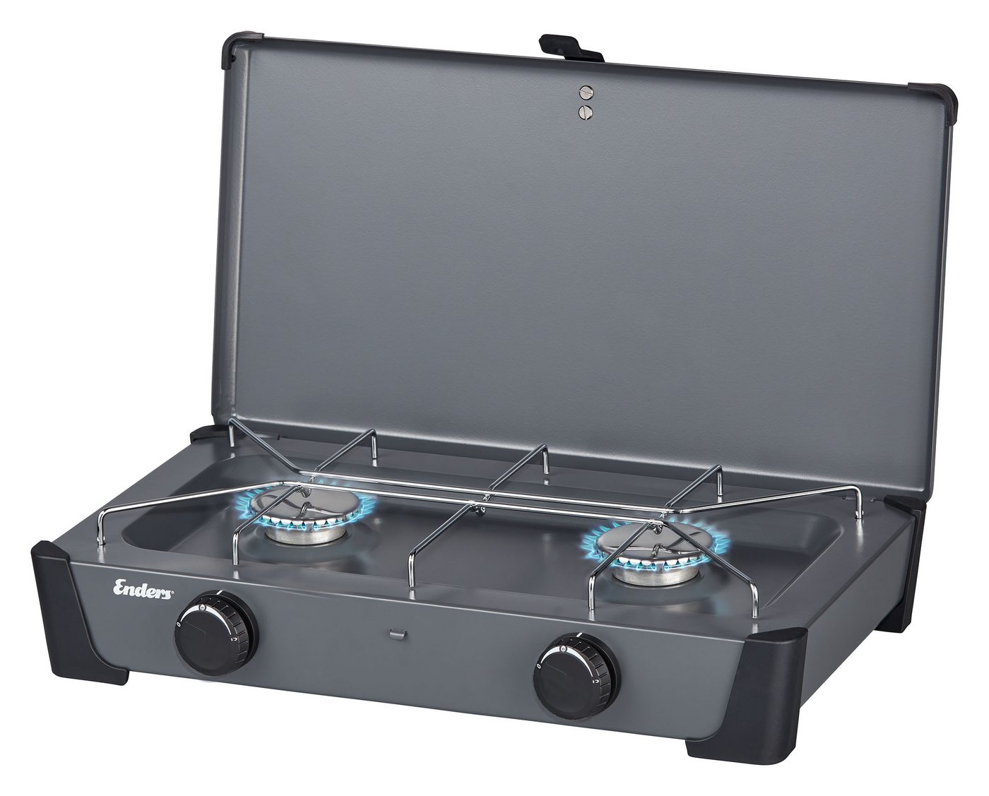 Enders® Gaskocher Bondy 2, Campingkocher mit 2 leistungsstarken Brennern – Bild 2 von 3