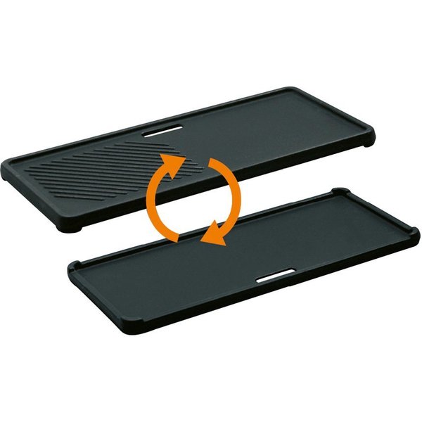 Enders® Grillplatte, Guss-Wendeplatte 1/3 für Gasgrill BOSTON, Monroe Pro 3