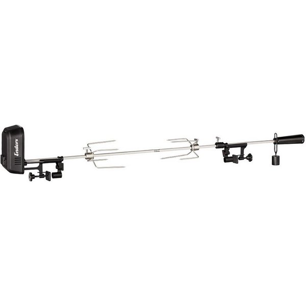 Enders® Grillspieß Grillspieß Pro (Set, inkl. Elektromotor & Netzteil), Netzbetrieb, Batteriebetrieb, Edelstahl
