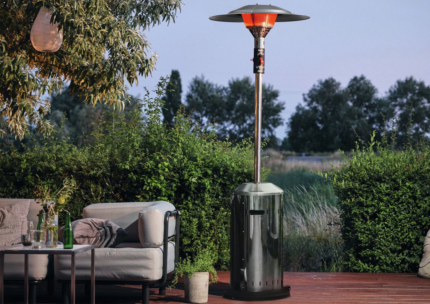 Enders® Heizgerät, 6000 W, Terrassenheizer Elegance Eco Green 2.0 zylindrischer Brenner – Bild 2 von 2