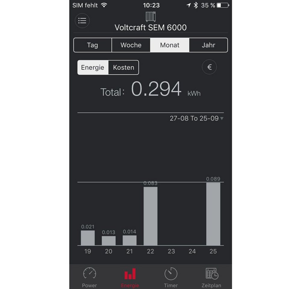 VOLTCRAFT Energiekostenmessgerät VOLTCRAFT SEM6000 Energiekosten-Messgerät Bluetooth®-Schnittstelle, Da, SEM6000 – Bild 4 von 5