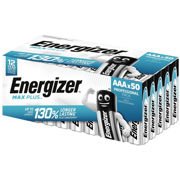 Energizer Energizer Max Plus Micro (AAA)-Batterie Alkali-Mangan 1.5 V 50 St. Batterie