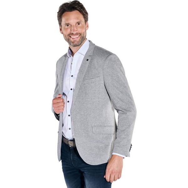 Engbers Sakko Herren Sakko aus elastischem Warenmaterial, Silbergrau