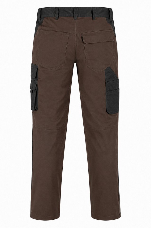 Engelbert Strauss Arbeitshose Strauss Bundhose e.s.active Arbeitshose Flexbelt braun/schwarz seitlich dehnbarer Flexbelt-Bund, Kniepadtaschen – Bild 3 von 4