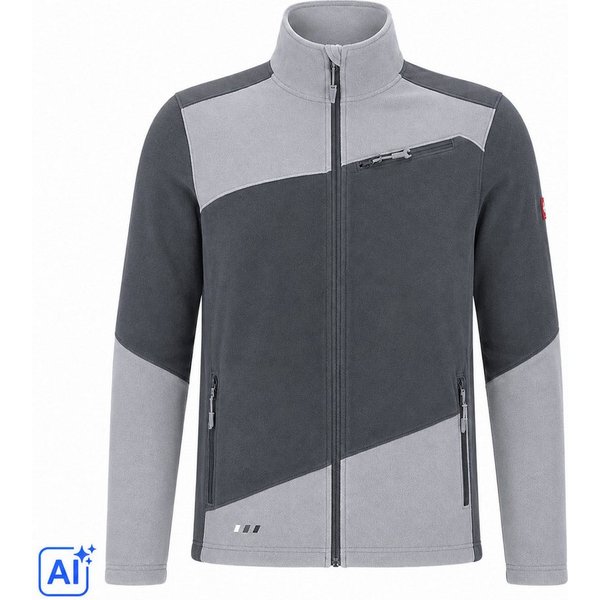 Engelbert Strauss Arbeitsjacke e.s. motion 2020 Herren Fleecejacke Arbeitsjacke anthrazit/platin effektive Wärmespeicherung bei gleichzeitig hoher Atmungsaktivi