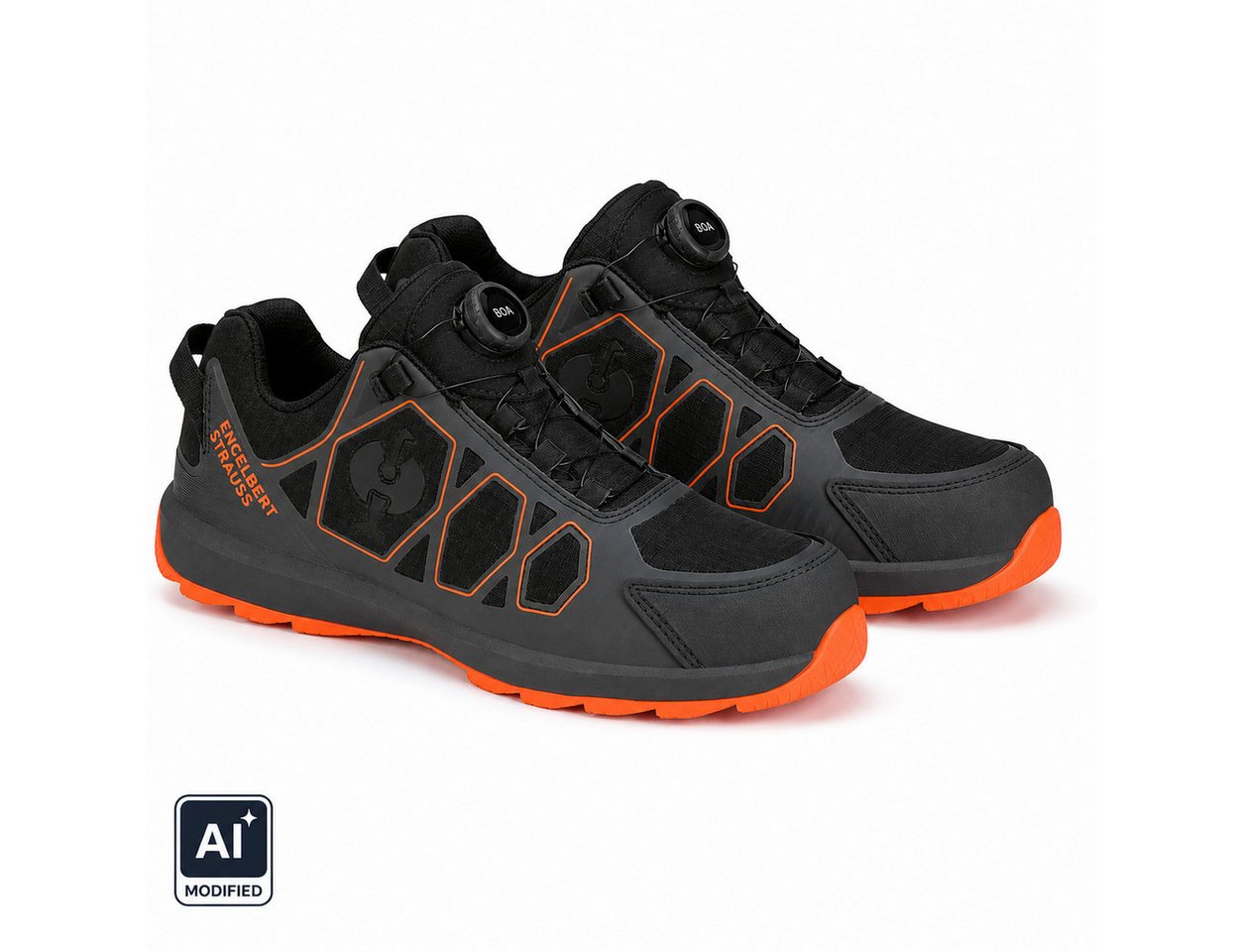 Engelbert Strauss Strauss e.s. Baham II Low S1 Sicherheitshalbschuhe Herren Stahlkappe Sicherheitsschuh Stahlkappe – Bild 2 von 5