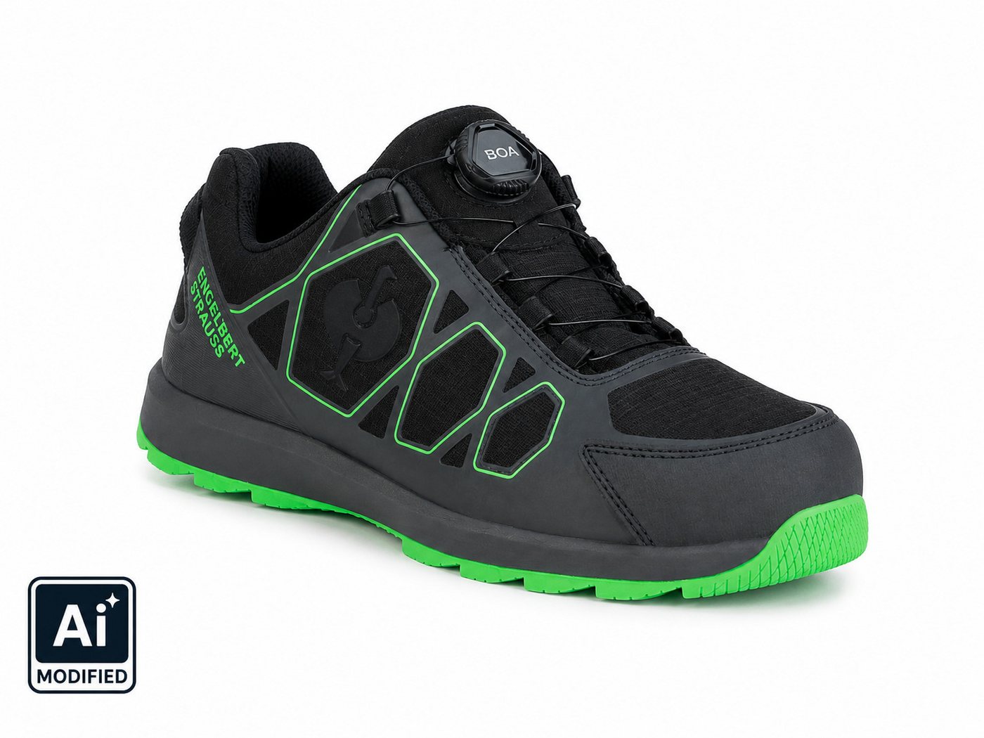 Engelbert Strauss Strauss e.s. Baham II Low S1 Sicherheitshalbschuhe Herren Stahlkappe Sicherheitsschuh lederfrei – Bild 5 von 5