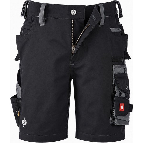Engelbert Strauss Shorts Kinder Outdoor Shorts e.s.motion graphit/zement mit vielen Taschen Robuste Kinder-Workwear, verstellbarer Elastikbund, 8 Funktionstasch