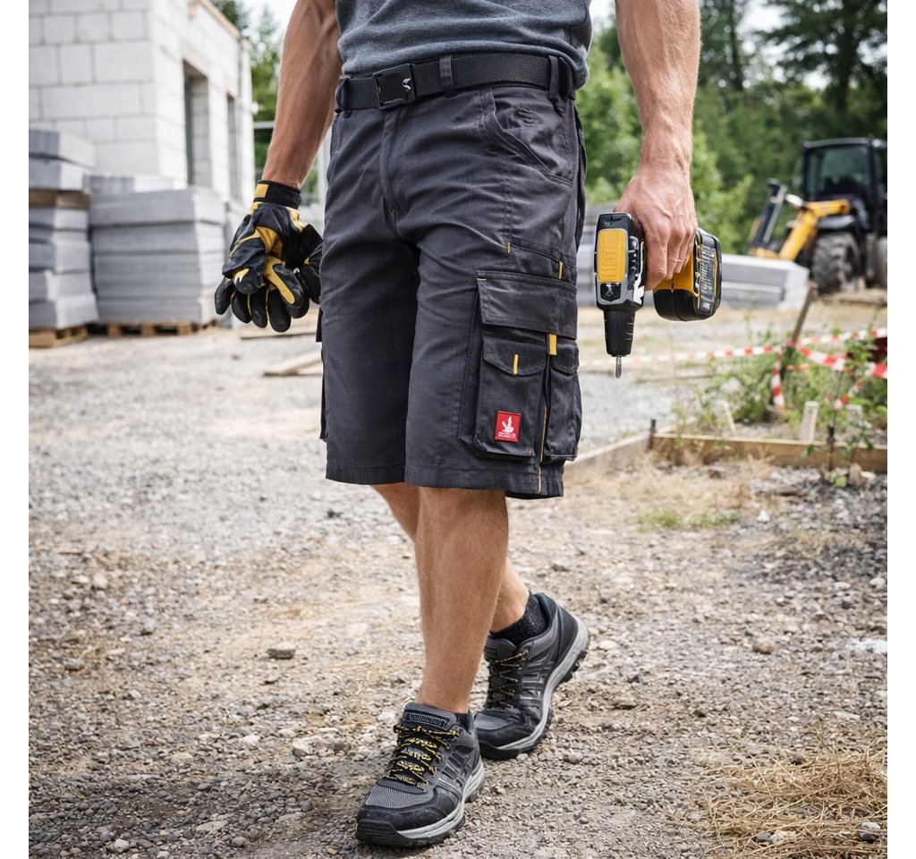 Engelbert Strauss Shorts Strauss Shorts e.s. Carat – Arbeitsshorts mit Flexbelt & Cargo Taschen – Bild 3 von 3