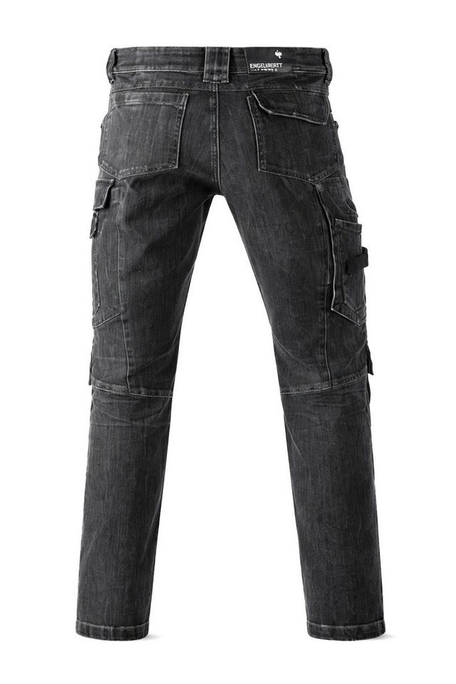 Engelbert Strauss Workerjeans e.s. Cargo Jeans – robuste Arbeitsjeans mit Flexbund, Knieverstärkung – Bild 2 von 4