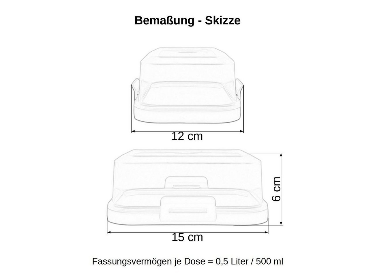 Engelland Butterdose Stapelbare Butter-/Käsedose, Kunststoff, (Vorteils-Set, 1-tlg., mit sicherem Klickverschluss), stapelbar, platzsparend, Ordnung im Kühlschr – Bild 5 von 5