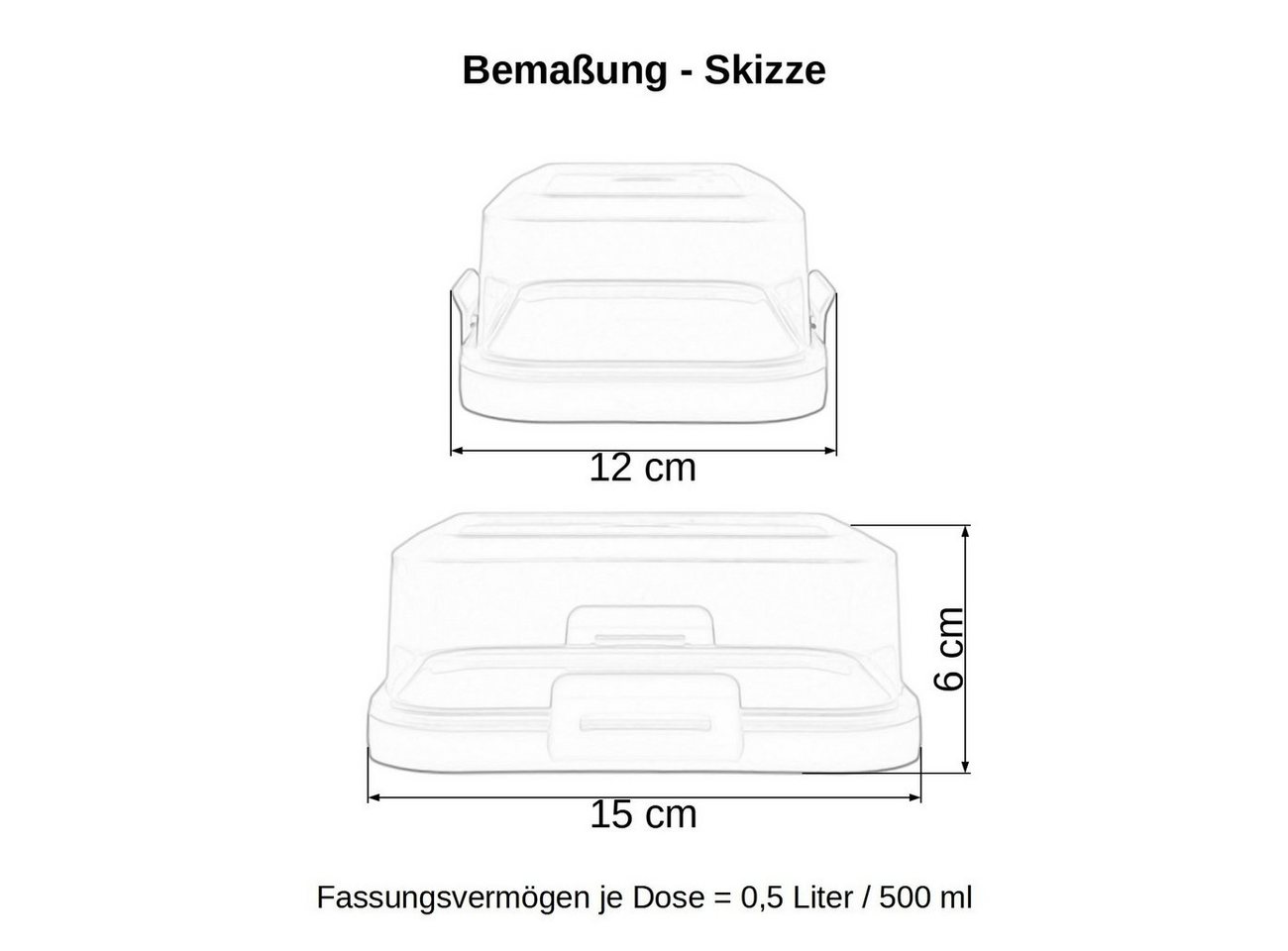 Engelland Butterdose Stapelbare Butter-/Käsedose, Kunststoff, (Vorteils-Set, 1-tlg., mit sicherem Klickverschluss), stapelbar, platzsparend, Ordnung im Kühlschr – Bild 5 von 5