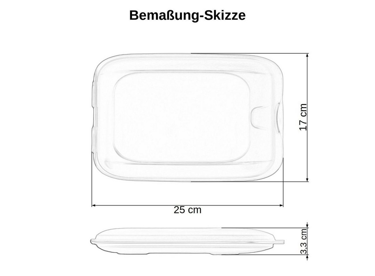 Engelland Frischhaltedose Aufschnittdosen, Aufschnittbox, PP-Kunststoff, BPA-frei, (Vorteils-Set, 4-tlg., mit transparentem Deckel), stapelbar, platzsparend, Or – Bild 3 von 5