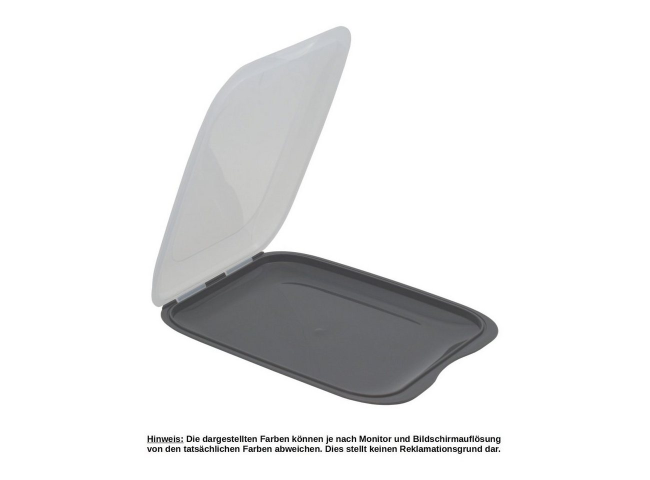 Engelland Frischhaltedose Aufschnittdosen, Aufschnittbox, PP-Kunststoff, BPA-frei, (Vorteils-Set, 4-tlg., mit transparentem Deckel), stapelbar, platzsparend, Or – Bild 2 von 5